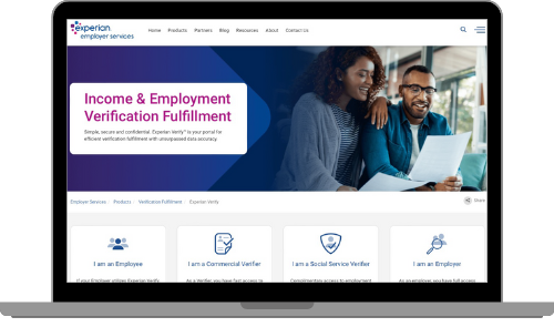 Tallavera uses Experion for employment and income verification.